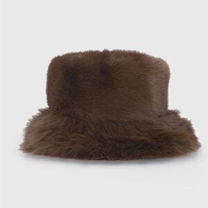 3372 Princess Poly Avaah Fluffy Hat Taupe OS NWT